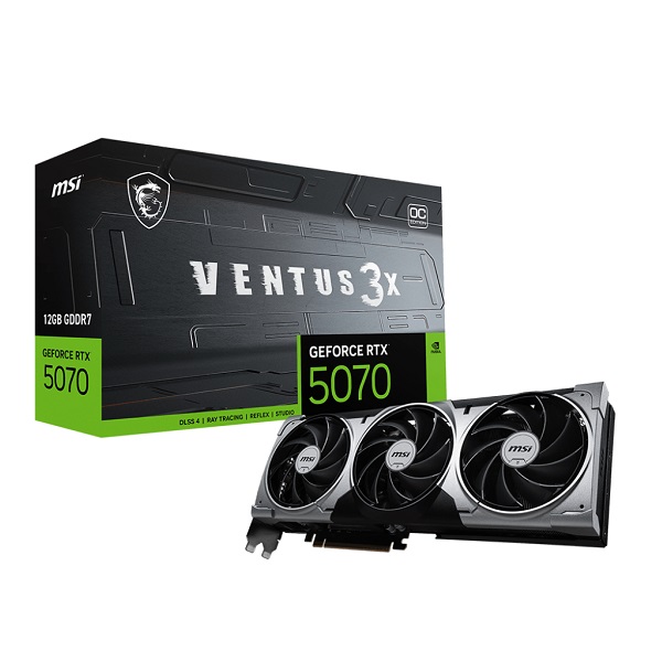 GPU RTX 5070 12GB OC MSI VENTUS X3 BLACK